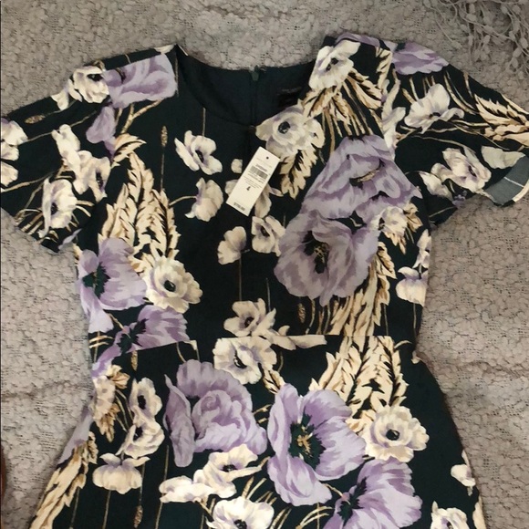 Ann Taylor Floral Short Sleeve Dress - Picture 2 of 5